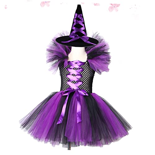 PACKOVE 2 Stück Teiliges Ärmelloses Hexen Cosplay Tutu Kleid für Halloween Schwarzes Netzkleid mit Hut für Partys und Aufführungen Jahre PACKOVE 2 Stück Teiliges Ärmelloses Hexen Cosplay Tutu Kleid für Halloween Schwarzes Netzkleid mit Hut für Partys und Aufführungen Jahre von PACKOVE