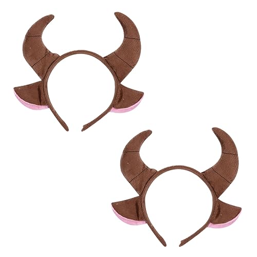 PACKOVE 2 Stück Teiliges Bullhorn Stirnband mit Hörnern und Ohren Halloween Haarreif für Erwachsene Lustiger Kuh Kopfschmuck für Karneval Cosplay Themenpartys Fotorequisiten und PACKOVE 2 Stück Teiliges Bullhorn Stirnband mit Hörnern und Ohren Halloween Haarreif für Erwachsene Lustiger Kuh Kopfschmuck für Karneval Cosplay Themenpartys Fotorequisiten und von PACKOVE