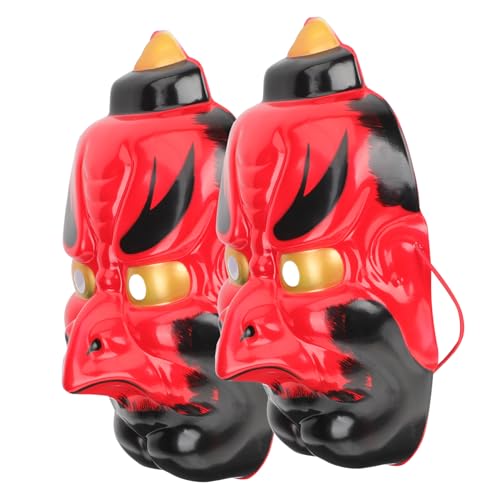PACKOVE 2 Stück Teiliges Japanisches Tengu Masken Dekorative Karnevalsmasken für Herren und Damen Stilvolle Verkleidung Bequeme für Halloween Maskenball und Cosplay PACKOVE 2 Stück Teiliges Japanisches Tengu Masken Dekorative Karnevalsmasken für Herren und Damen Stilvolle Verkleidung Bequeme für Halloween Maskenball und Cosplay von PACKOVE