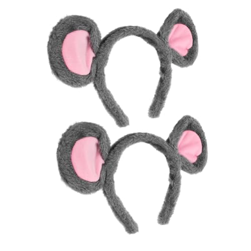 PACKOVE 2 Stück Teiliges Mausohren Haarband aus Weichem Realistisches Stirnband für Damen Bequemes Tierohren Accessoire für Halloween Cosplay Kostümpartys und Verkleidungen PACKOVE 2 Stück Teiliges Mausohren Haarband aus Weichem Realistisches Stirnband für Damen Bequemes Tierohren Accessoire für Halloween Cosplay Kostümpartys und Verkleidungen von PACKOVE