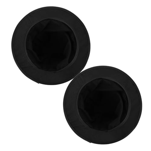 PACKOVE 2 Stück Teiliges Zusammenklappbare Schwarze Zauberer Hüte Unisex Kostüm Party Hüte mit Bequemem Sitz für Bühnenauftritte Maskerade Karneval und Weihnachtsfeiern von PACKOVE