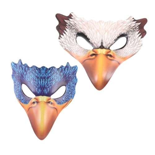 PACKOVE 2 Stück Vogelmaske Halloween Tierkostüm mit Realistischem Adlerdesign Farbecht und Langlebig für Karneval Maskenball Cosplay und Festliche Partys PACKOVE 2 Stück Vogelmaske Halloween Tierkostüm mit Realistischem Adlerdesign Farbecht und Langlebig für Karneval Maskenball Cosplay und Festliche Partys von PACKOVE