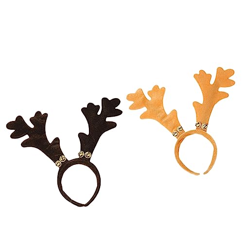 PACKOVE 2 Stück Weihnachtsstirnband Niedliches Geweih Haarschmuck für Damen und Mädchen Antlerförmiger Haarreifen für Party und Karneval Komfortabel und Festlich PACKOVE 2 Stück Weihnachtsstirnband Niedliches Geweih Haarschmuck für Damen und Mädchen Antlerförmiger Haarreifen für Party und Karneval Komfortabel und Festlich von PACKOVE