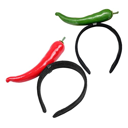PACKOVE 2 Stück pflanzliches Stirnband Chili-Pfeffer-Haarband Haarschmuck für Chili-Pfeffer-Stirnband Cosplay-Maskerade-Kopfbedeckungszubehör Silvester Kopfbedeckung Abs PACKOVE 2 Stück pflanzliches Stirnband Chili-Pfeffer-Haarband Haarschmuck für Chili-Pfeffer-Stirnband Cosplay-Maskerade-Kopfbedeckungszubehör Silvester Kopfbedeckung Abs von PACKOVE