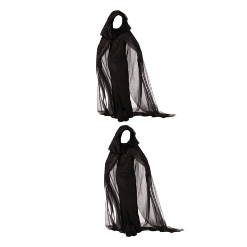 PACKOVE 2St Hexenkostüm für Erwachsene Vampir-Kostüm Kostüme für Erwachsene vampier halloween kostüm halloween Kleider schwarzes kleid Hexenkostüm für Cosplay Kürbis Mantel die Damen von PACKOVE