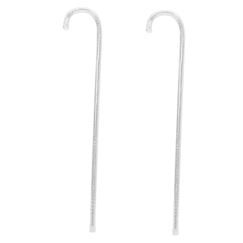 PACKOVE 2Stücke Cane Prop Cosplay Zubehör für Bauchtanz und Mottopartys Silberne Zuckerrohr Requisite für Halloween und Karneval PACKOVE 2Stücke Cane Prop Cosplay Zubehör für Bauchtanz und Mottopartys Silberne Zuckerrohr Requisite für Halloween und Karneval von PACKOVE
