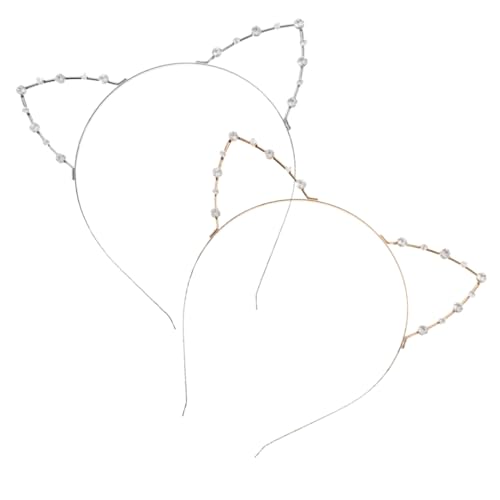 PACKOVE 2Stücke Katzenohren Stirnband mit Kopfschmuck für Partys Cosplay Bequem und Stylisch Perfektes Accessoire für Jede PACKOVE 2Stücke Katzenohren Stirnband mit Kopfschmuck für Partys Cosplay Bequem und Stylisch Perfektes Accessoire für Jede von PACKOVE