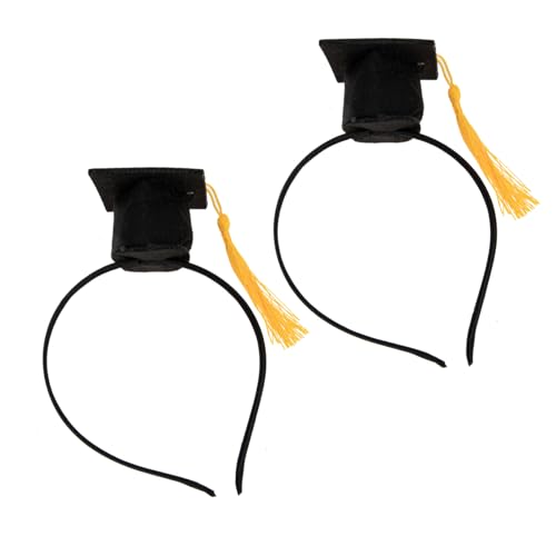 PACKOVE 2stücke Abschluss Hut Haarreif Mit Quaste Stylische Haaraccessoires Für Abschlussfeiern Leicht Und Bequem Für Fotos Einzigartiger Look Für Graduates PACKOVE 2stücke Abschluss Hut Haarreif Mit Quaste Stylische Haaraccessoires Für Abschlussfeiern Leicht Und Bequem Für Fotos Einzigartiger Look Für Graduates von PACKOVE