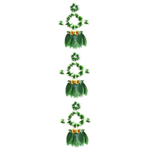 PACKOVE Hawaii-Halsketten 3 Stk Rock Hawaii-blättern Kostüme Für Mädchen Die Blumen Männer Und Frauen Hawaiianische Halskette von PACKOVE