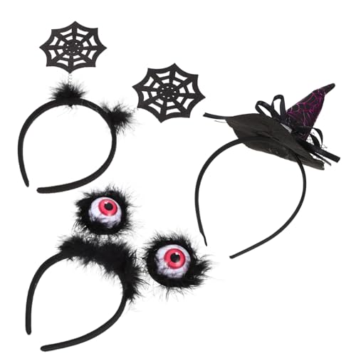 PACKOVE 3 Stück Halloween Haarreifen mit Lustigen Hexenhut Designs Kreative Kopfaccessoires für Kostümpartys Karneval Fasching und Besondere Anlässe PACKOVE 3 Stück Halloween Haarreifen mit Lustigen Hexenhut Designs Kreative Kopfaccessoires für Kostümpartys Karneval Fasching und Besondere Anlässe von PACKOVE