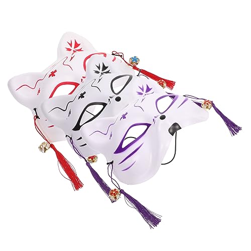 PACKOVE 3 Stück Teiliges Cartoon Fuchs Halbmaske Dekorative Party Maske für Karneval Halloween und Maskenbälle für Kostümpartys und Festlichkeiten PACKOVE 3 Stück Teiliges Cartoon Fuchs Halbmaske Dekorative Party Maske für Karneval Halloween und Maskenbälle für Kostümpartys und Festlichkeiten von PACKOVE