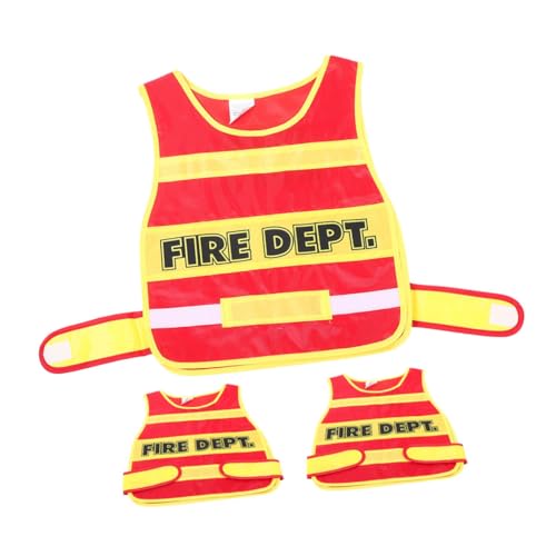 PACKOVE 3 Stück Teiliges Feuerwehrkostüm aus Atmungsaktivem Material Leichter Sicherer Feuerwehrweste für Rollenspiele und Gruppenspiele Kreativität und Sozialen Fähigkeiten PACKOVE 3 Stück Teiliges Feuerwehrkostüm aus Atmungsaktivem Material Leichter Sicherer Feuerwehrweste für Rollenspiele und Gruppenspiele Kreativität und Sozialen Fähigkeiten von PACKOVE