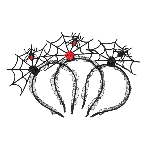 PACKOVE 3 Stück Teiliges Halloween Haaraccessoire Spinnen Netz Haarreifen für Kostüme Cosplay Haarschmuck für Halloween Feiern und Fotoshootings PACKOVE 3 Stück Teiliges Halloween Haaraccessoire Spinnen Netz Haarreifen für Kostüme Cosplay Haarschmuck für Halloween Feiern und Fotoshootings von PACKOVE