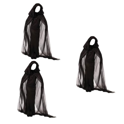 PACKOVE 3St Hexenkostüm für Erwachsene vampier halloween kostüm halloween schwarzes kleid für damen Vampir-Kostüm Kleider Halloween-Hexenkleid für Rollenspiele Hexenkostüm für Cosplay Chef von PACKOVE