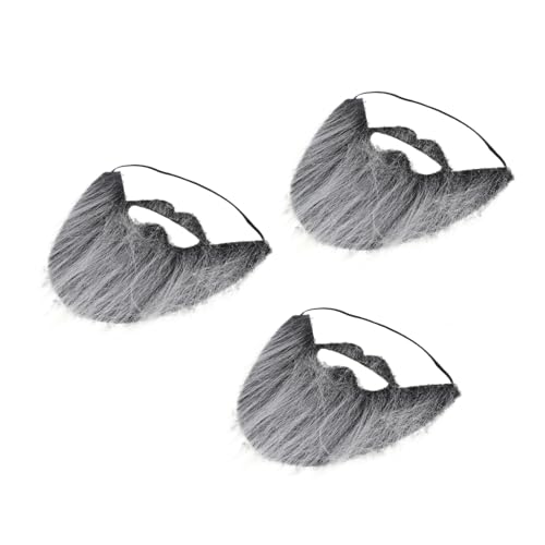 PACKOVE 3Stücke Kostümbärte Für Halloween Lustige Fake Schnurrbärte Hautfreundlichem Für Cosplay Partys Realistisches Zubehör Für Fasching Bühnenauftritte von PACKOVE