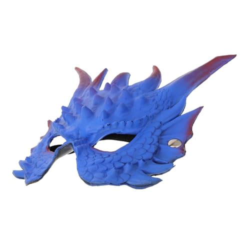 PACKOVE 3st Drachenmaske Halloween-maske Kostüm Erwachsene Kostüme Für Erwachsene Tierkostüm Stufenmaske Kleidung Kostüme Damen Pu Fräulein Abschlussball Venedig von PACKOVE