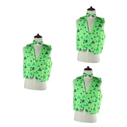 PACKOVE Gastgeschenke 3st Grünes Koboldkostüm Anzug St Paddys Day Kostüm Kostüme Für Erwachsene Laufweste Kleidung Trick Erwachsener Halloweenkostüm von PACKOVE
