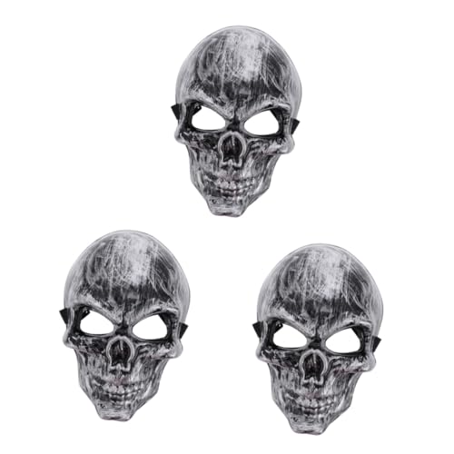 PACKOVE 3st Schädelmaske Männerkleidung Voller Schädel Cool Schädel Für Männer Schädelgesicht Skelett Gesicht Skelett-maskerademaske Halloween-horror-maske Cosplay Lächelndes Gesicht Die von PACKOVE