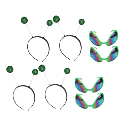 PACKOVE 4 Sätze Feiertagspartybrille Mann Kopfschmuck Led Band Aus Süße Stirnbänder Festival-accessoires Grün Plastik Zufällige Farbe PACKOVE 4 Sätze Feiertagspartybrille Mann Kopfschmuck Led Band Aus Süße Stirnbänder Festival-accessoires Grün Plastik Zufällige Farbe von PACKOVE