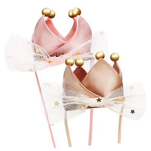 PACKOVE 4 Stück Geburtstagskrone Stirnband Tiara für Erwachsene und Haustiere Rosa und Roségold für Fotografie und Partys PACKOVE 4 Stück Geburtstagskrone Stirnband Tiara für Erwachsene und Haustiere Rosa und Roségold für Fotografie und Partys von PACKOVE