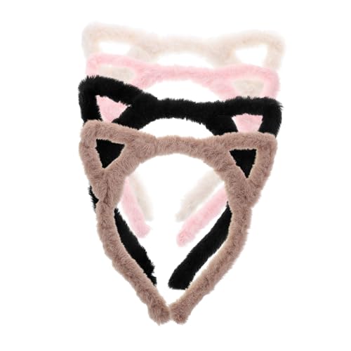 PACKOVE 4 Stück Hollow Cat Ear Hairband Flauschiges Stirnband Weiches Material Komfortabel Stylisch Für Make Up Waschen Hautpflege Halloween Cosplay PACKOVE 4 Stück Hollow Cat Ear Hairband Flauschiges Stirnband Weiches Material Komfortabel Stylisch Für Make Up Waschen Hautpflege Halloween Cosplay von PACKOVE