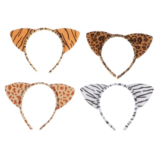 PACKOVE 4 Stück Katzenohren Haarreif für Süße Tierohren Haarschmuck für Partys und Cosplay und Niedliches Kopfbedeckung für Mädchen PACKOVE 4 Stück Katzenohren Haarreif für Süße Tierohren Haarschmuck für Partys und Cosplay und Niedliches Kopfbedeckung für Mädchen von PACKOVE