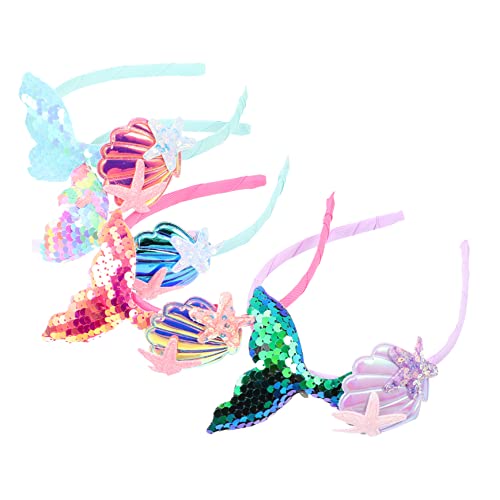 PACKOVE 4 Stück Kreative Meerjungfrau Haarschmuck für Bunte Haarreifen für Partys Bequem und Dekorativ für Mädchen und Festliche Anlässe PACKOVE 4 Stück Kreative Meerjungfrau Haarschmuck für Bunte Haarreifen für Partys Bequem und Dekorativ für Mädchen und Festliche Anlässe von PACKOVE