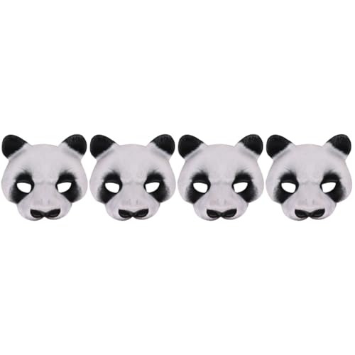 PACKOVE 4 Stück Panda-Maske Tiermaske für Frauen Miniatur-Buddha Maskerade-Maske Cosplay 3d von PACKOVE