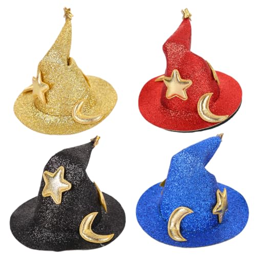 PACKOVE 4 Stück Teiliges Halloween Hut Haarnadel Bunte Party Haarklammern für Mädchen Leichte und Kompakte Kopfbedeckung für Kostüm und Geburtstagsfeiern Vielseitiger Haarschmuck für PACKOVE 4 Stück Teiliges Halloween Hut Haarnadel Bunte Party Haarklammern für Mädchen Leichte und Kompakte Kopfbedeckung für Kostüm und Geburtstagsfeiern Vielseitiger Haarschmuck für von PACKOVE