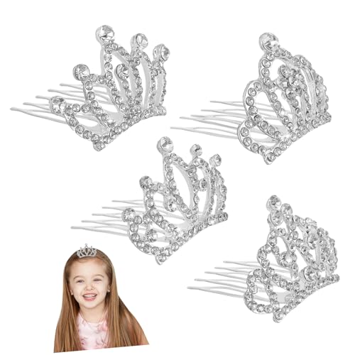 PACKOVE 4 Stück Teiliges Tiara mit Strass für Geburtstagsfeiern und Aufführungen Glänzendes Haaraccessoire für Mädchen für Besondere Anlässe und Schulaufführungen PACKOVE 4 Stück Teiliges Tiara mit Strass für Geburtstagsfeiern und Aufführungen Glänzendes Haaraccessoire für Mädchen für Besondere Anlässe und Schulaufführungen von PACKOVE