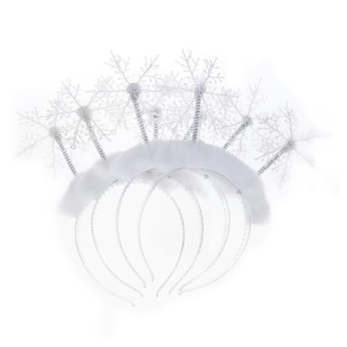 PACKOVE 4 Stück Weihnachts Haarreif mit Schneeflocken Design Liebevolle Haarschmuck für Festliche Anlässe und Partys für Mädchen und Langlebige Materialien und Zubehör PACKOVE 4 Stück Weihnachts Haarreif mit Schneeflocken Design Liebevolle Haarschmuck für Festliche Anlässe und Partys für Mädchen und Langlebige Materialien und Zubehör von PACKOVE
