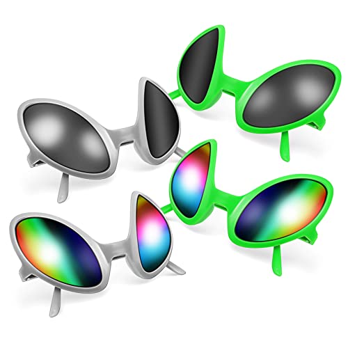 PACKOVE 4 Stück außerirdische Brille alien haarreif Marsbrille - Spielzeuge Massenspielzeug von PACKOVE