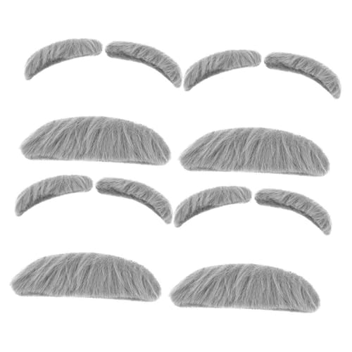 PACKOVE 4Sätze Falsche Augenbrauen Schnurrbart Künstliche Kostüm Accessoires Für Halloween Karneval Partys Lustige Verkleidung Für Erwachsene von PACKOVE