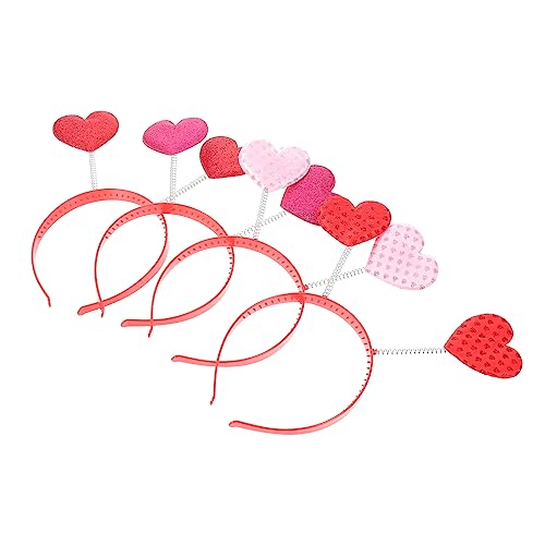 PACKOVE 4Stücke Haarreifen Herzförmige Haarschmuck für Valentinstag Party Dekoration Leichtes und Flexibles Design für Feiern und Bühnenaufführungen Rote PACKOVE 4Stücke Haarreifen Herzförmige Haarschmuck für Valentinstag Party Dekoration Leichtes und Flexibles Design für Feiern und Bühnenaufführungen Rote von PACKOVE