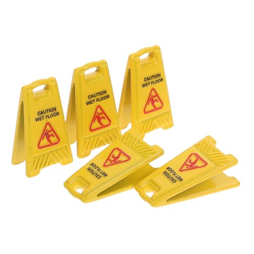 PACKOVE 5er Set Miniatur Warnschilder „Rutschgefahr“, realistische Sicherheits-Warnhinweise, kleine rutschige Warnschilder für Rollenspiele, pädagogisches Spielzeug, Mehrfarbig, Legierung, PACKOVE 5er Set Miniatur Warnschilder „Rutschgefahr“, realistische Sicherheits-Warnhinweise, kleine rutschige Warnschilder für Rollenspiele, pädagogisches Spielzeug, Mehrfarbig, Legierung, von PACKOVE