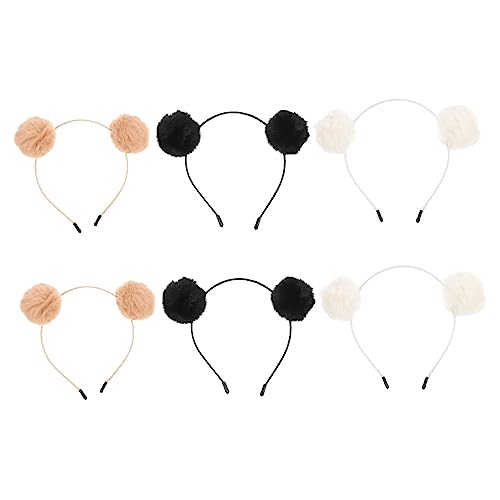 PACKOVE 6 Stück Damen Haarband mit Plüsch Ball Flauschiges Winter Stirnband für Makeup und Alltag Rutschfest und Hautfreundlich Braun PACKOVE 6 Stück Damen Haarband mit Plüsch Ball Flauschiges Winter Stirnband für Makeup und Alltag Rutschfest und Hautfreundlich Braun von PACKOVE