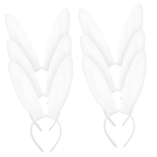 PACKOVE 6 Stück Süßer Pack Plüsch Hasenohren Haarband für Rutschfestes Cosplay Zubehör für Partys und Alltagsoutfits für Mädchen und Damen PACKOVE 6 Stück Süßer Pack Plüsch Hasenohren Haarband für Rutschfestes Cosplay Zubehör für Partys und Alltagsoutfits für Mädchen und Damen von PACKOVE