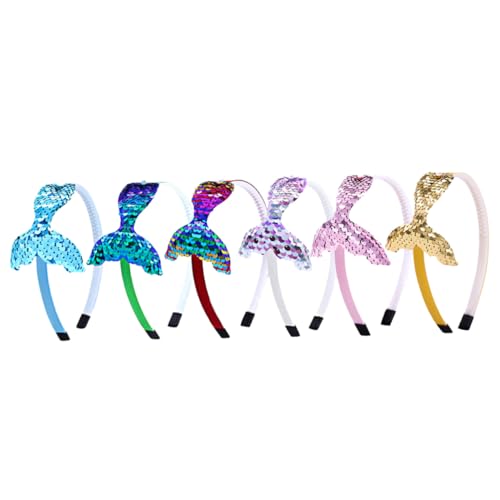 PACKOVE 6 Stück Teiliges Meerjungfrau Haarreifen für Mädchen Cosplay Haarschmuck für Kindergeburtstag Partys und Besondere Anlässe Bunten Farben Gelb Grün Blau Beige Rosa PACKOVE 6 Stück Teiliges Meerjungfrau Haarreifen für Mädchen Cosplay Haarschmuck für Kindergeburtstag Partys und Besondere Anlässe Bunten Farben Gelb Grün Blau Beige Rosa von PACKOVE