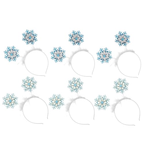PACKOVE 6 Stück Teiliges Schneeflocken Haarreif mit Glitzer für Weihnachtskopfschmuck zur Dekoration für Festliche Anlässe PACKOVE 6 Stück Teiliges Schneeflocken Haarreif mit Glitzer für Weihnachtskopfschmuck zur Dekoration für Festliche Anlässe von PACKOVE