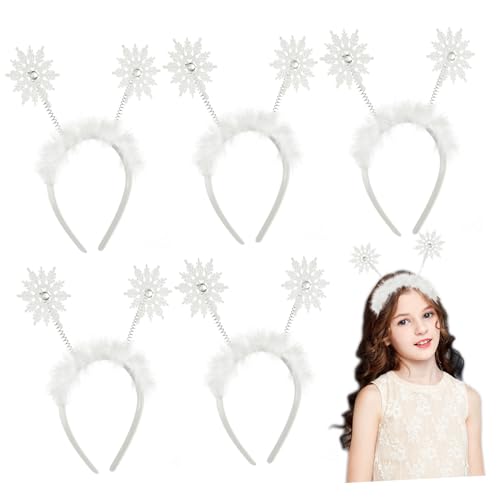 PACKOVE 6 Stück Teiliges Schneeflocken haarreif Leichtes Bequemes Weihnachtskostüm accessoire Festliches Haarschmuck für Mädchen für Party Bühne Foto und von PACKOVE