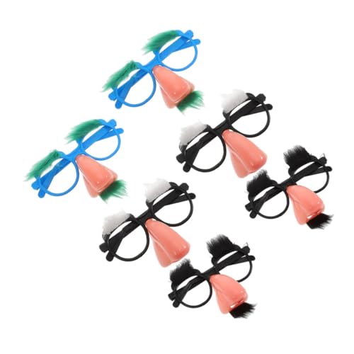 PACKOVE 6-teilige Bart- Und Augenbrauenbrille: Nase, Schnurrbart, Brille, Originelles Partygeschenk, Lustige Foto-requisiten Für Halloween, Geburtstage, Feiertage PACKOVE 6-teilige Bart- Und Augenbrauenbrille: Nase, Schnurrbart, Brille, Originelles Partygeschenk, Lustige Foto-requisiten Für Halloween, Geburtstage, Feiertage von PACKOVE
