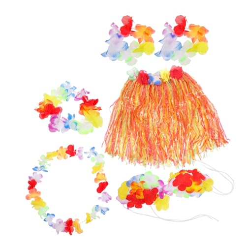 PACKOVE 6St Rock aus tropischem Hula-Gras Kleidung für Kinder hawaiianisches Partykostüm von PACKOVE