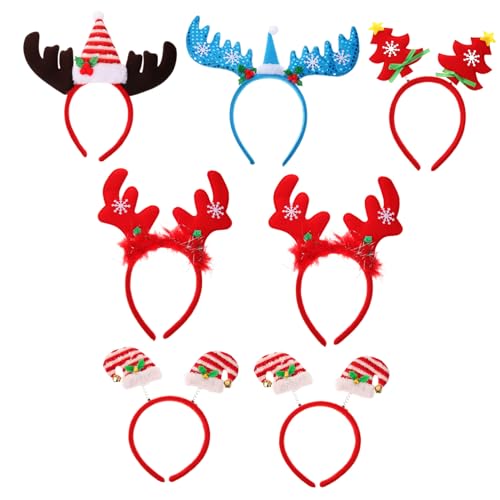 PACKOVE 7 Stück Weihnachtshaarreifen Teiliges mit Roten Federn Weihnachtsmützen Schneemann und Rentiergeweih Designs Verstellbar Komfortabel für Erwachsene und Festlicher Haarschmuck für PACKOVE 7 Stück Weihnachtshaarreifen Teiliges mit Roten Federn Weihnachtsmützen Schneemann und Rentiergeweih Designs Verstellbar Komfortabel für Erwachsene und Festlicher Haarschmuck für von PACKOVE