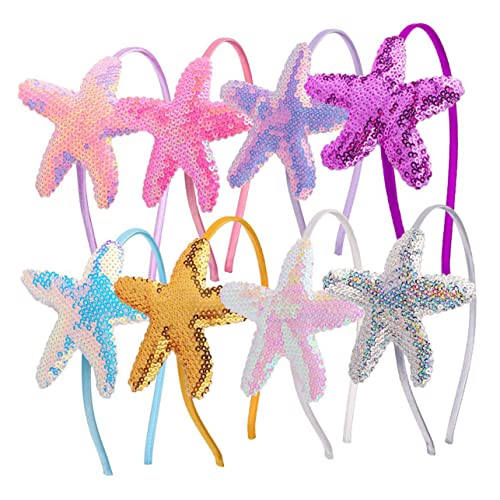 PACKOVE 8 Stück Seestern Haarreifen für Mädchen Teiliges Farbenfrohes Kopfschmuck aus Robustem Material für Partys Tägliche Outfits und Bühnenaufführungen PACKOVE 8 Stück Seestern Haarreifen für Mädchen Teiliges Farbenfrohes Kopfschmuck aus Robustem Material für Partys Tägliche Outfits und Bühnenaufführungen von PACKOVE