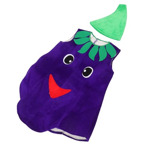 PACKOVE Auberginenkostüm Weichem Leichtes Bequemes Cosplay Kostüm für Fasching Halloween und Bühnenauftritte Teiliges für Mädchen für Kinderfest und Fotografie von PACKOVE