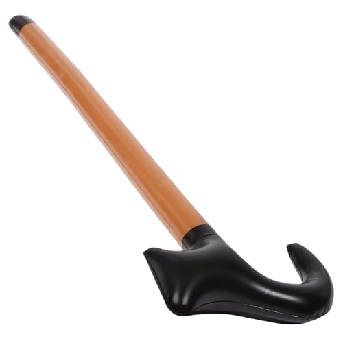 PACKOVE Aufblasbarer Gehstock Aufblasbare Krücke Lustiges Old Man Kostüm Zubehör für Halloween Senioren Rentner Geburtstagsfeier Party Dekoration Realistisches Vintage Requisit von PACKOVE