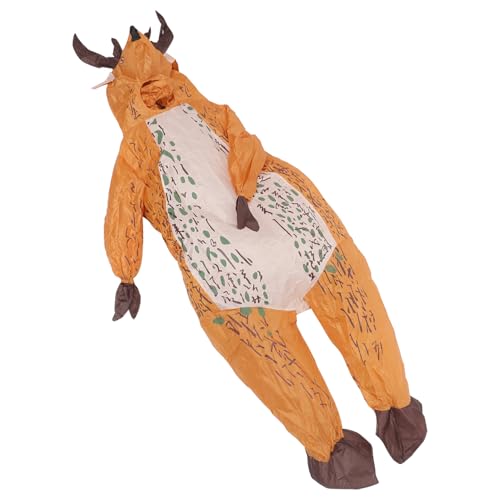 PACKOVE Aufblasbares Kostüm Erwachsene Leichtes Atmungsaktives Party Outfit mit Elastischem Kragen Mehrfarbiges Deer Design Bequemes Cosplay für Karneval und Halloween von PACKOVE