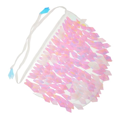 PACKOVE Bauchtanz Gesichtsschleier mit Mesh und Pailletten Schimmerndes Tanzkostüm Accessoire für Damen Komfortabler Tanzschleier für Bühnenauftritte Partys und Halloween von PACKOVE