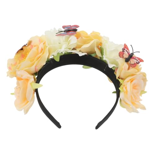 PACKOVE Boho Schmetterlingskrone mit Künstlichen Blumen Accessoire für Halloween Themenpartys und Kulturelle Feiern PACKOVE Boho Schmetterlingskrone mit Künstlichen Blumen Accessoire für Halloween Themenpartys und Kulturelle Feiern von PACKOVE