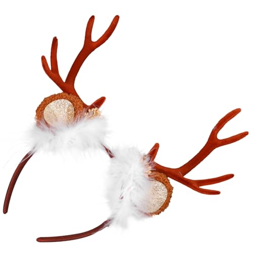 PACKOVE Chic Weihnachts Haarreif mit Rentier Geweih für Flexibles Cosplay Haarschmuck Accessoire Festliches Stirnband für Karneval Weihnachtsfeier und Party Niedliches von PACKOVE